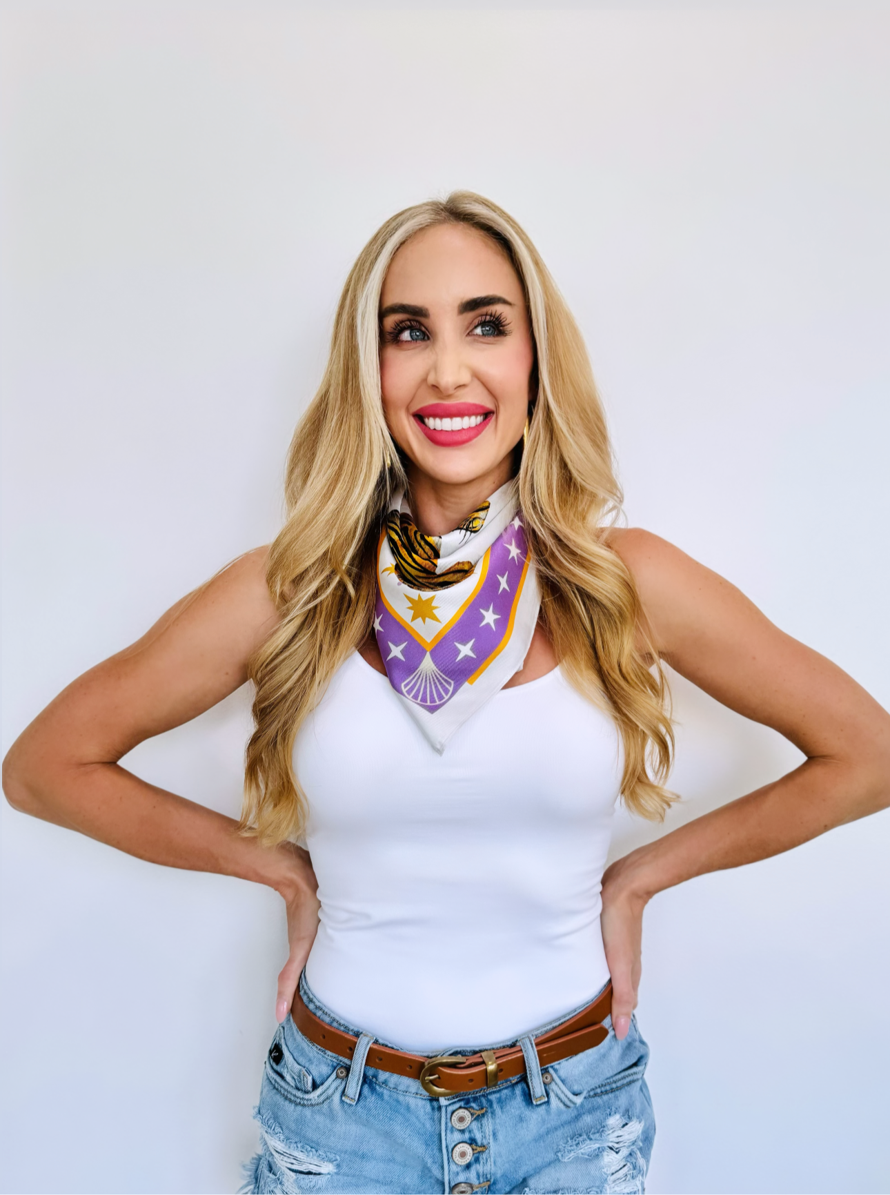 Tigers Silk Scarf