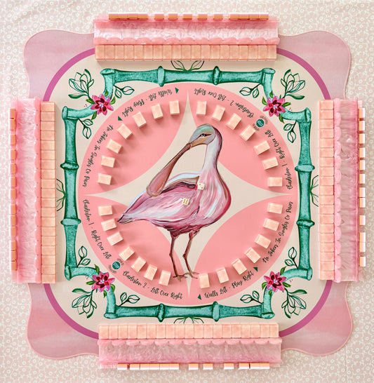 "Bam Birdie" Mahjong Mat