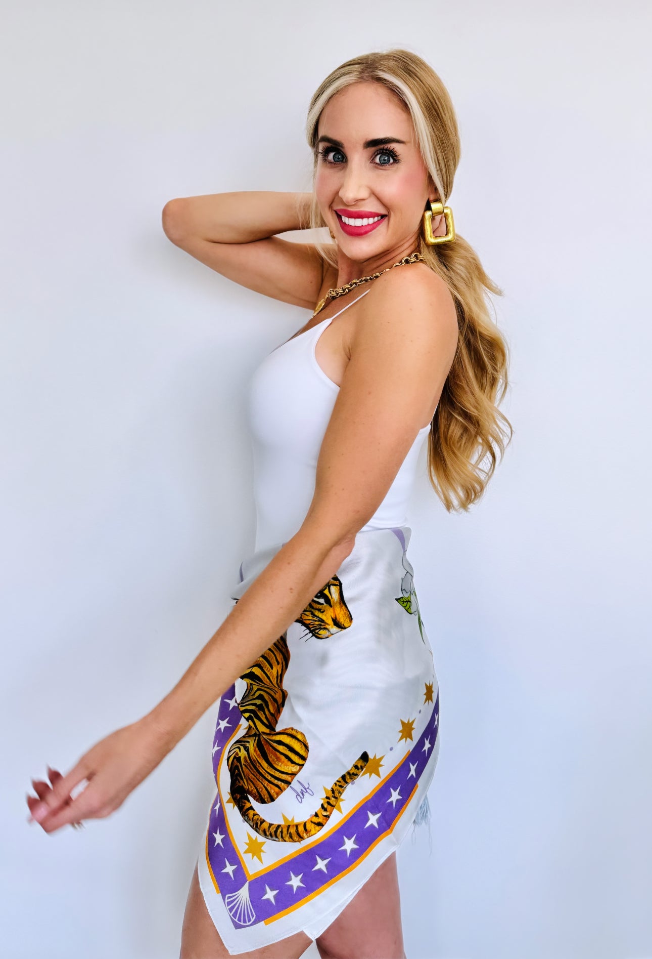Tigers Silk Scarf