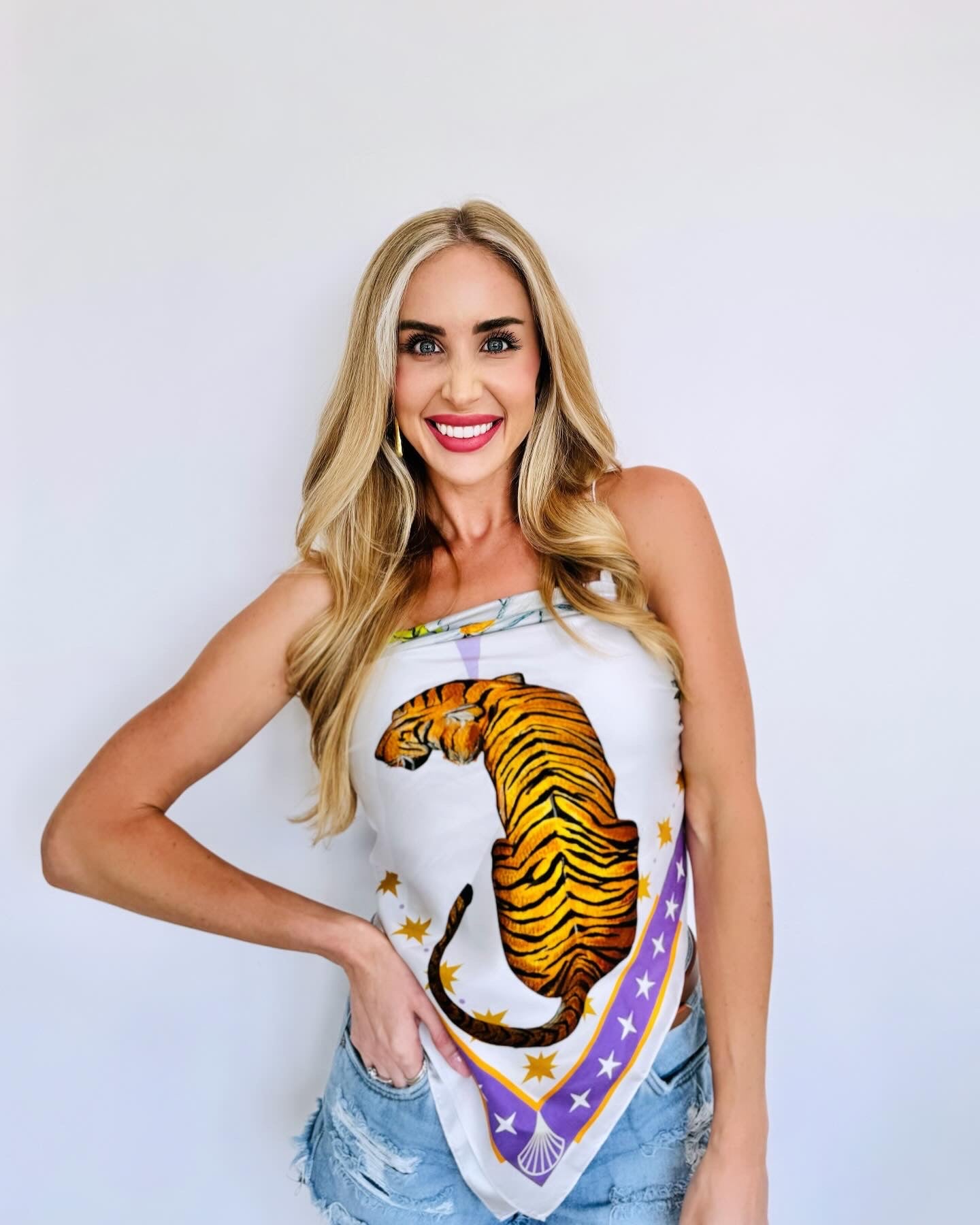 Tigers Silk Scarf