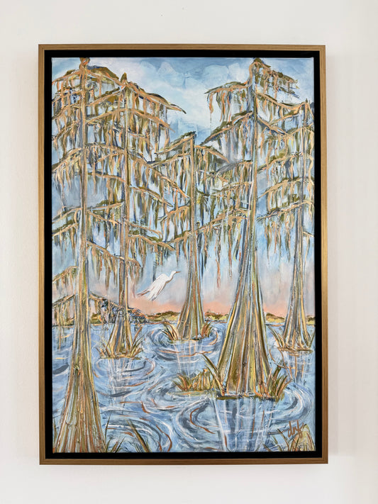 "A Southern Reverie" Hand-Embellished Canvas Print