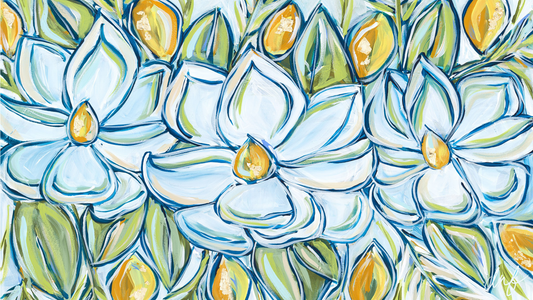 "Summer Magnolias" Frame TV Art