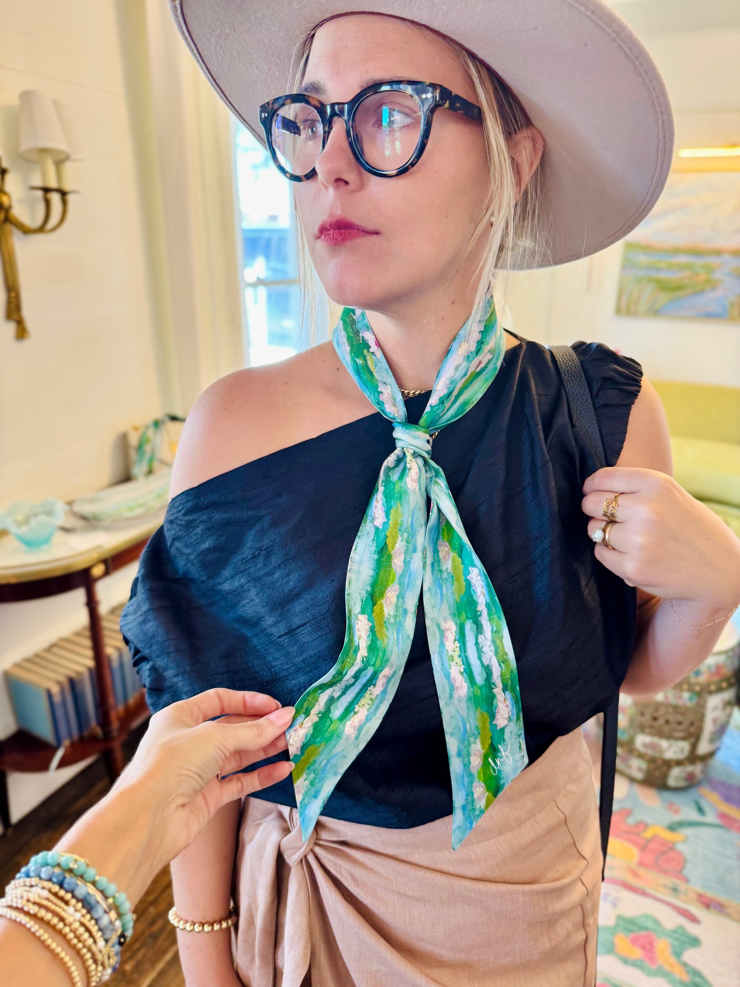 “Be Still, and Know” Twilly Scarf