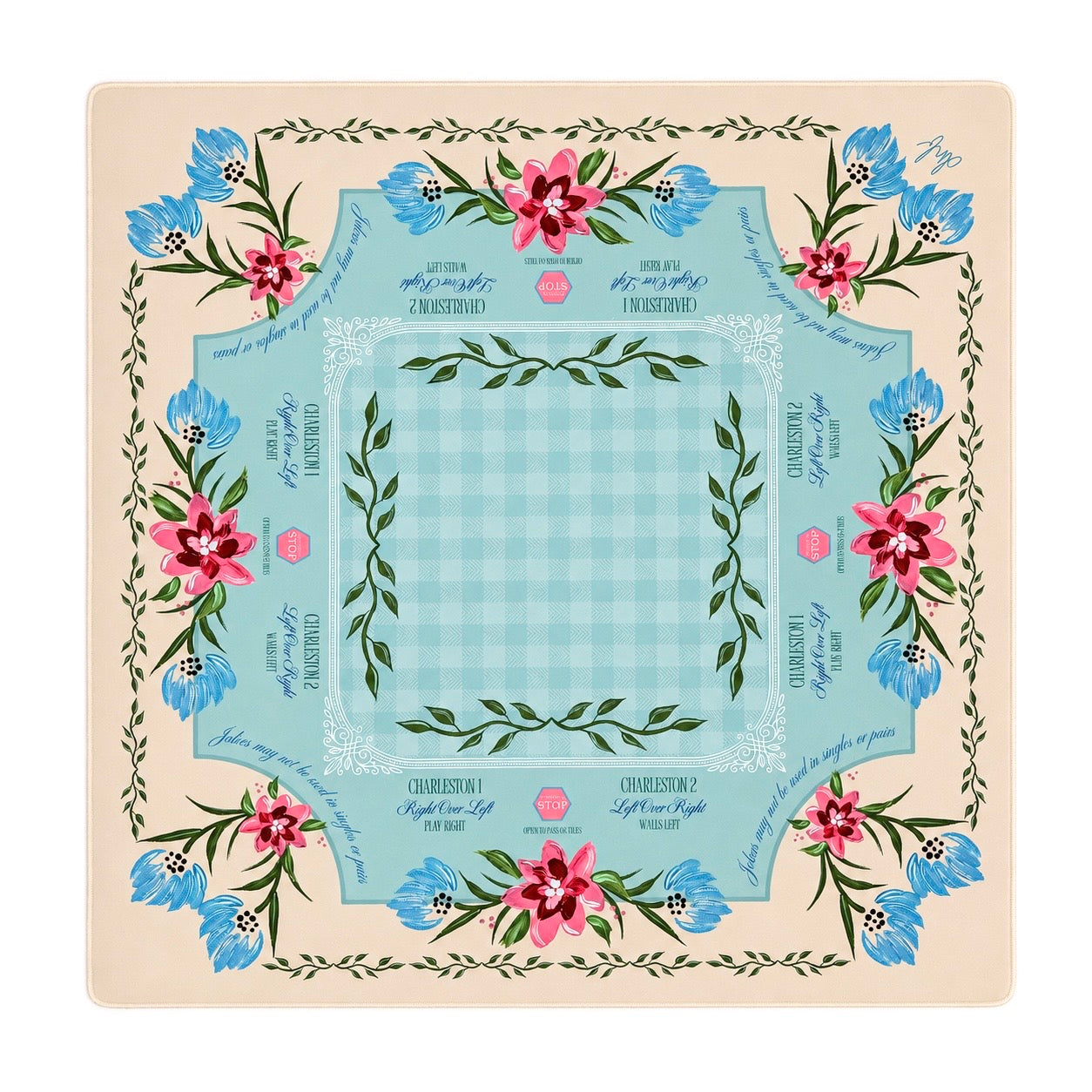 "Lady Daphne" Mahjong Mat