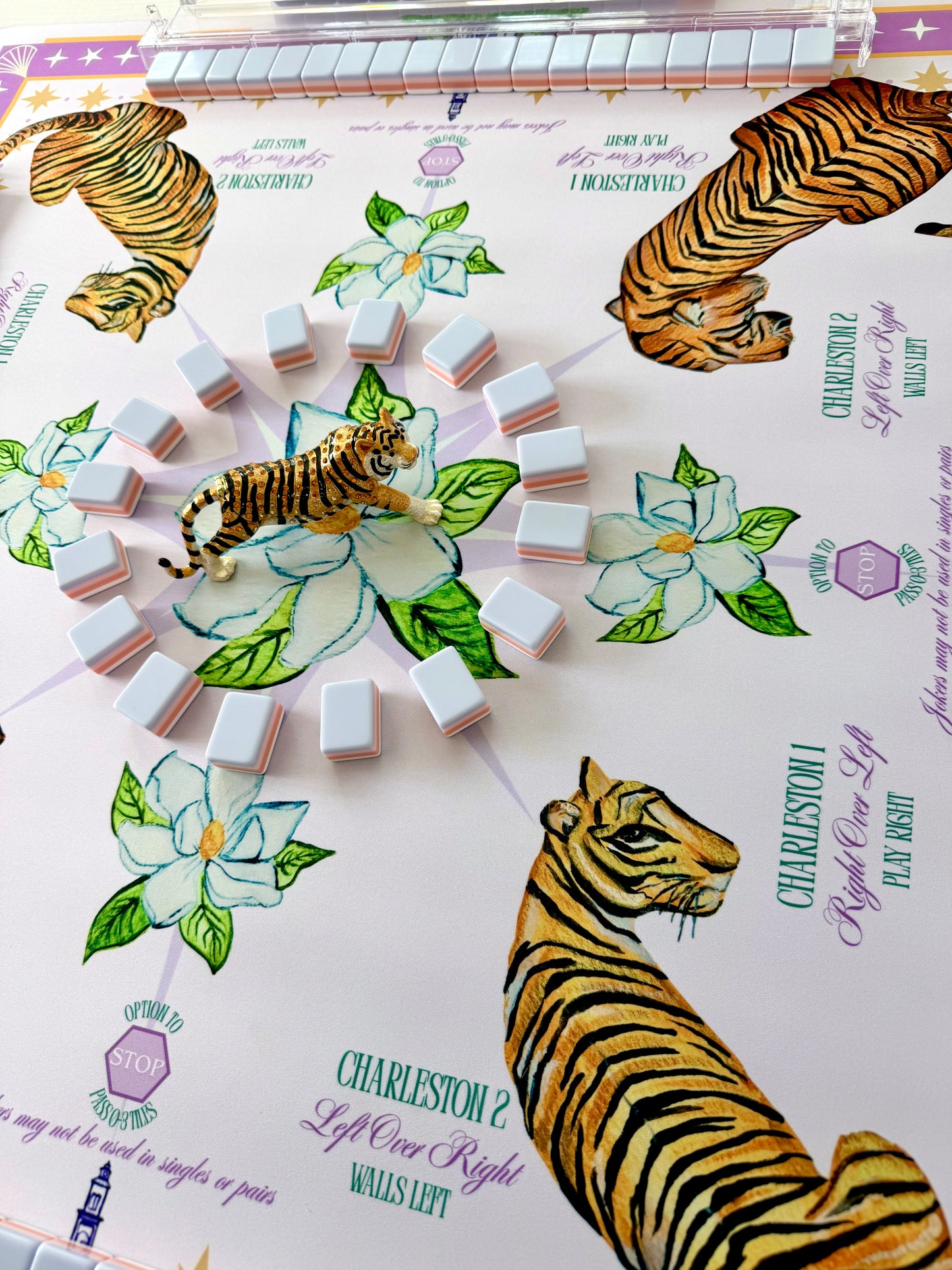 "Geaux Tigers" Mahjong Mat
