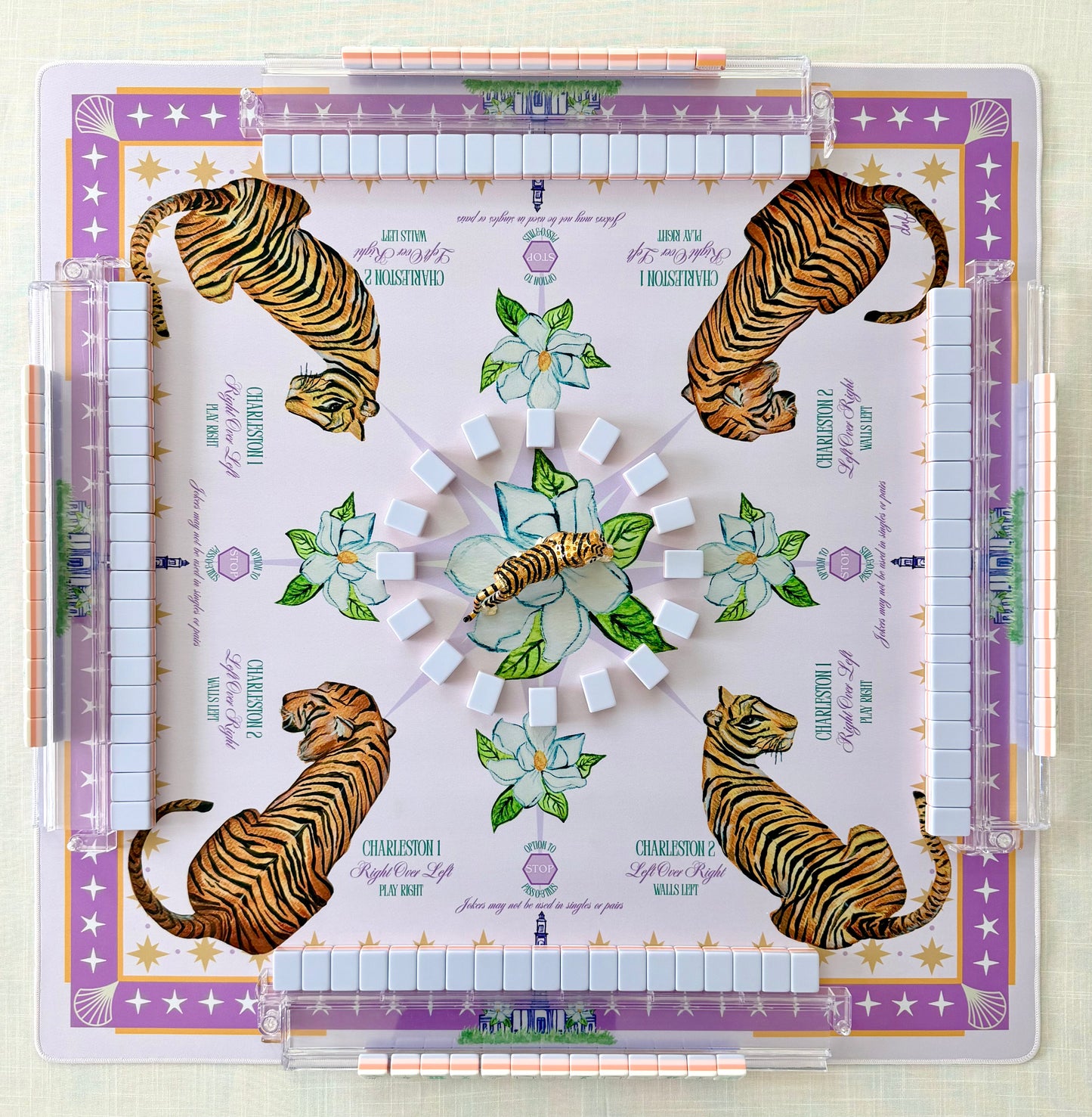 "Geaux Tigers" Mahjong Mat