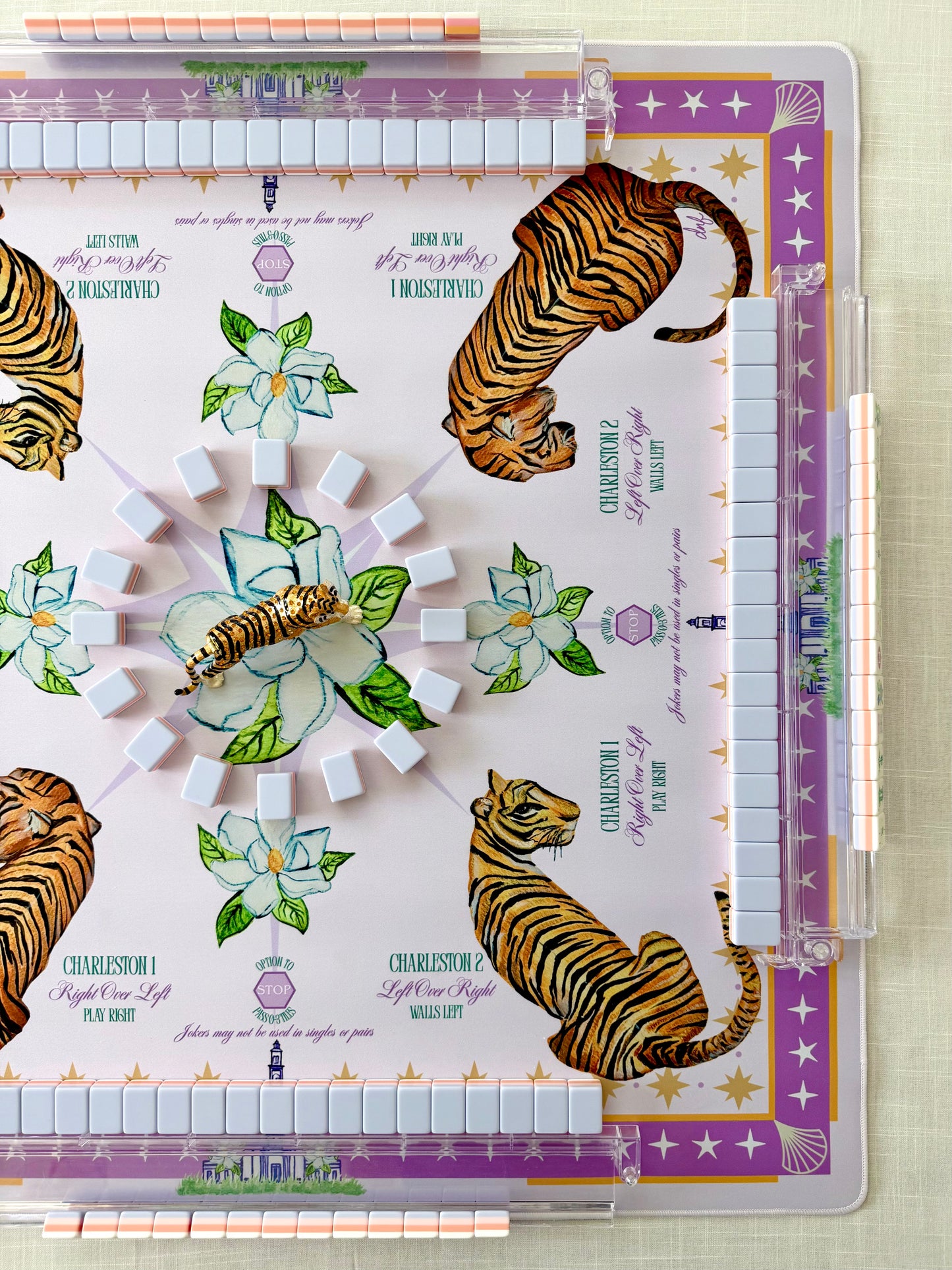 "Geaux Tigers" Mahjong Mat