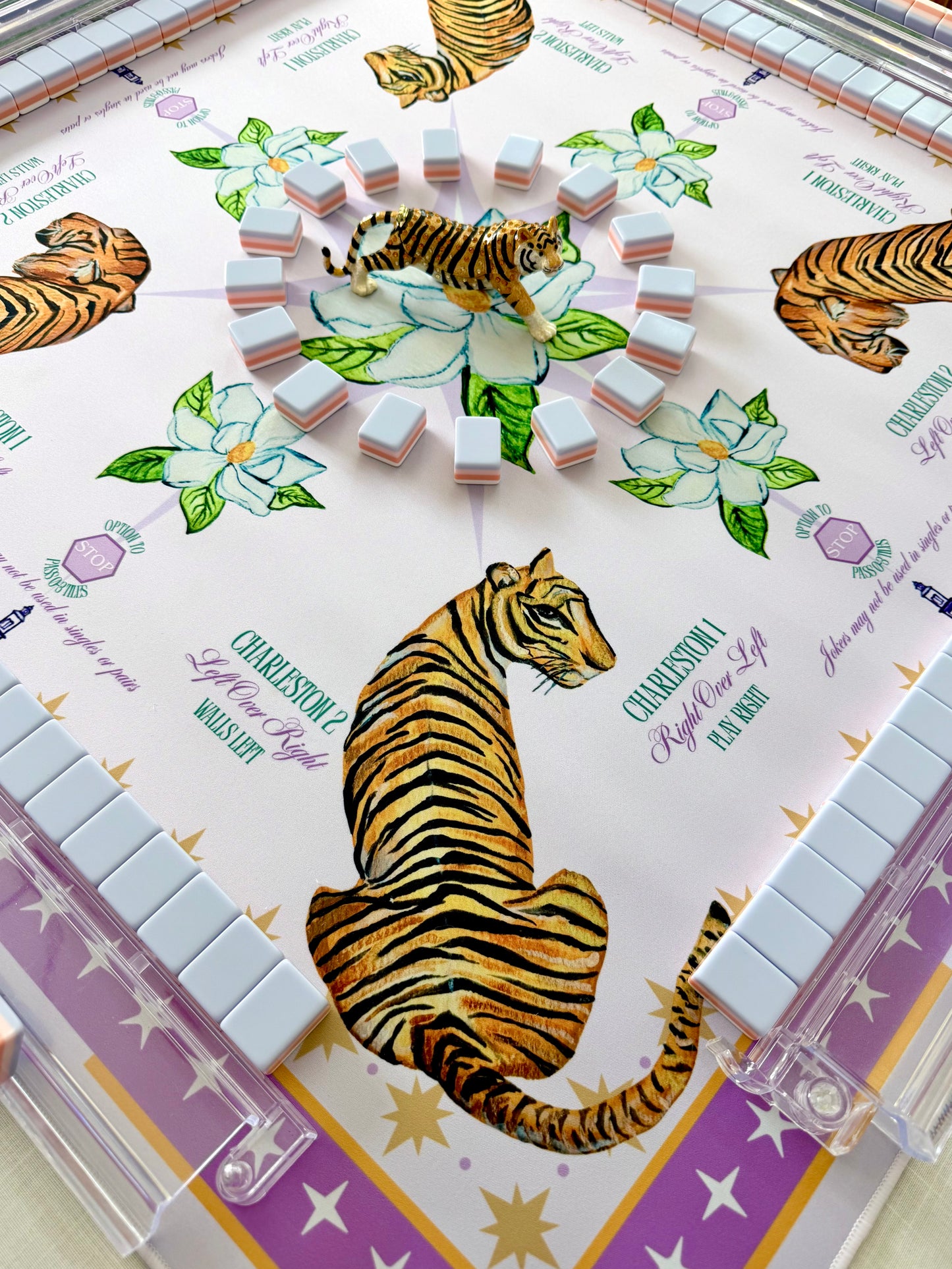 "Geaux Tigers" Mahjong Mat