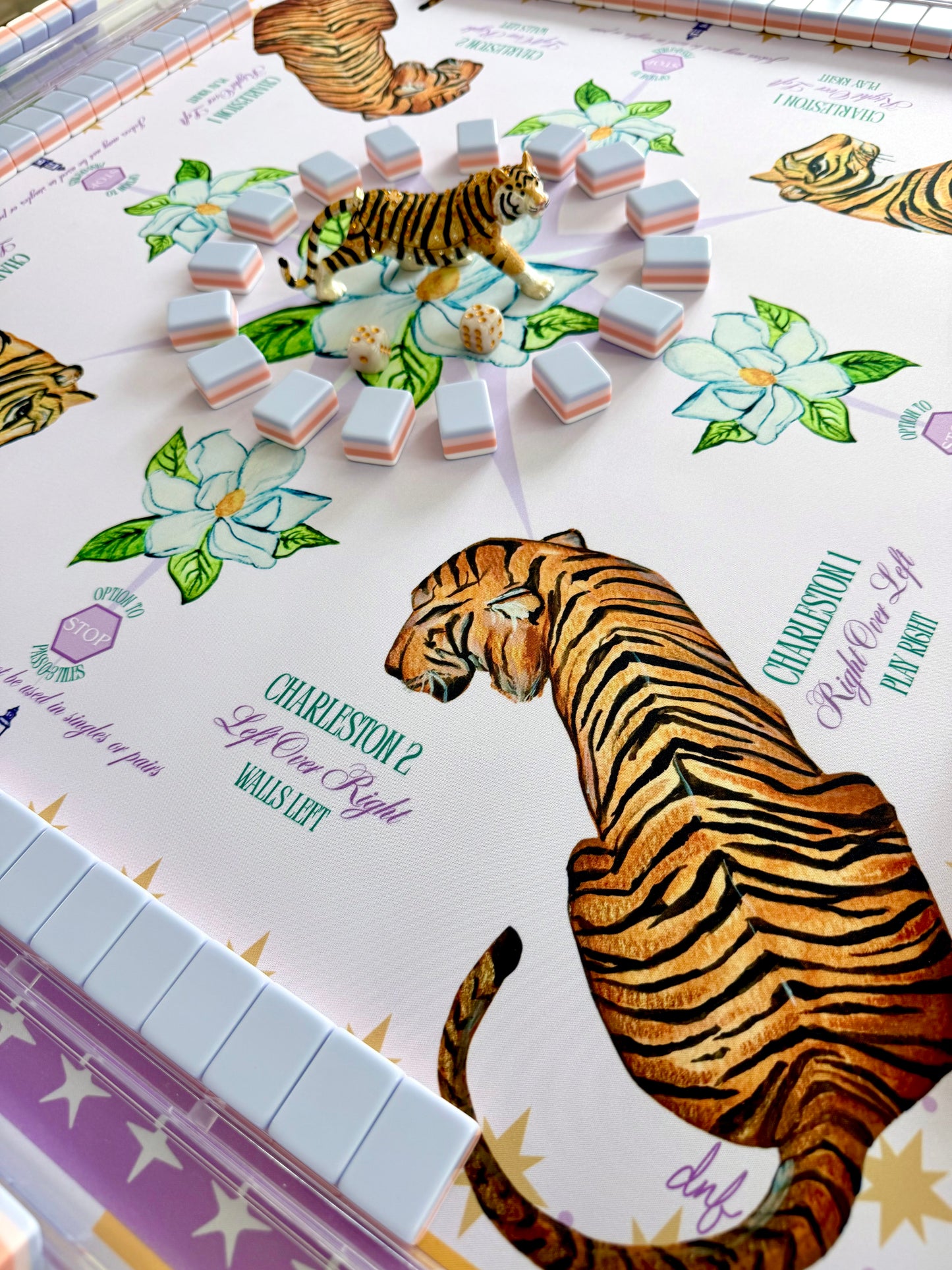 "Geaux Tigers" Mahjong Mat