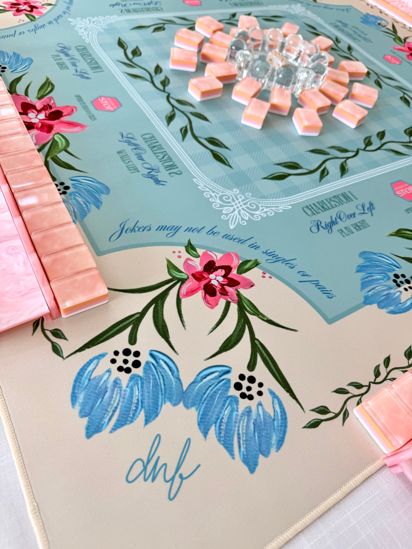 "Lady Daphne" Mahjong Mat
