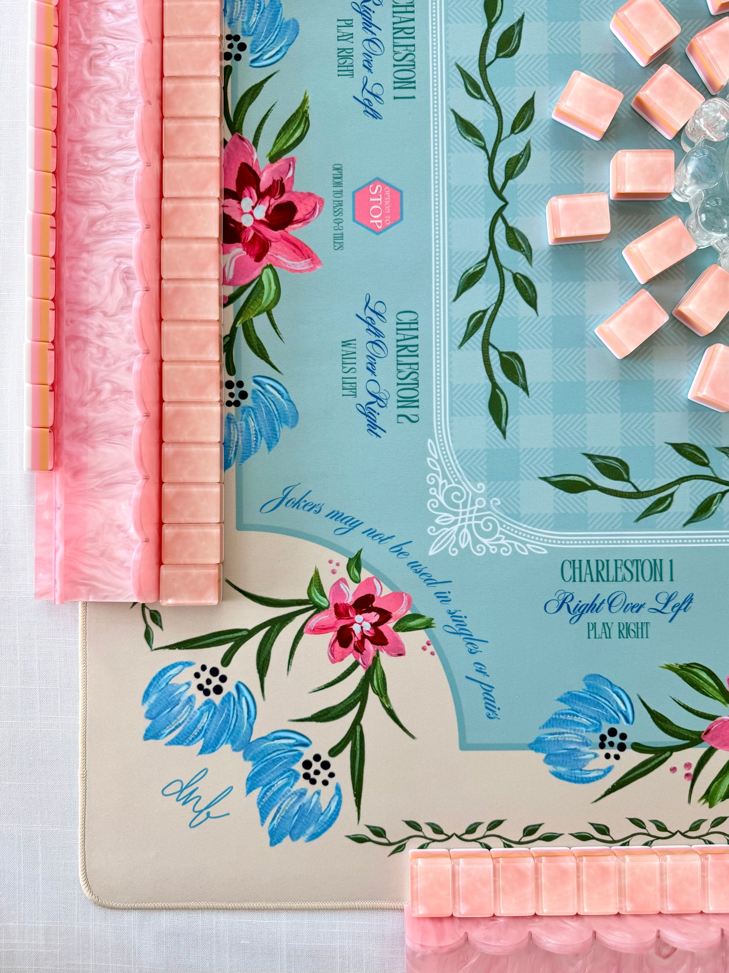 "Lady Daphne" Mahjong Mat
