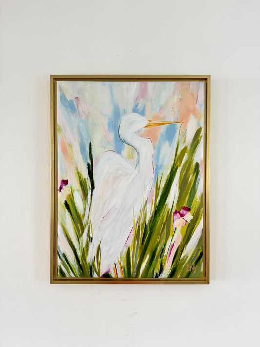 "Birds of Paradise" I Hand-Embellished Canvas Print