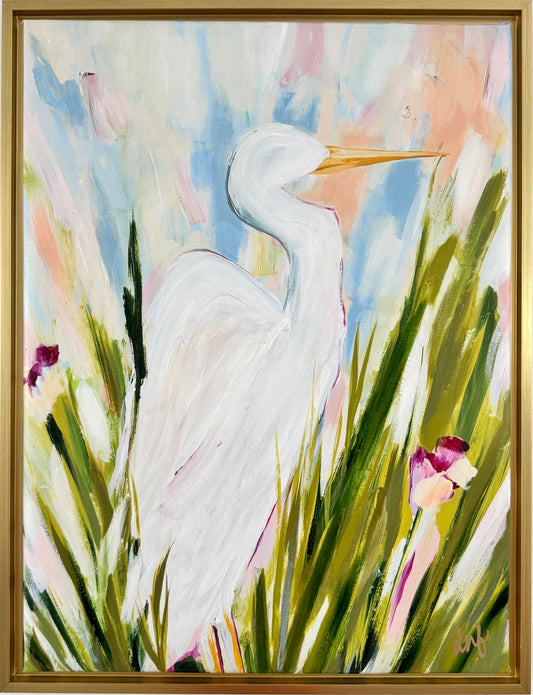 "Birds of Paradise" I Hand-Embellished Canvas Print