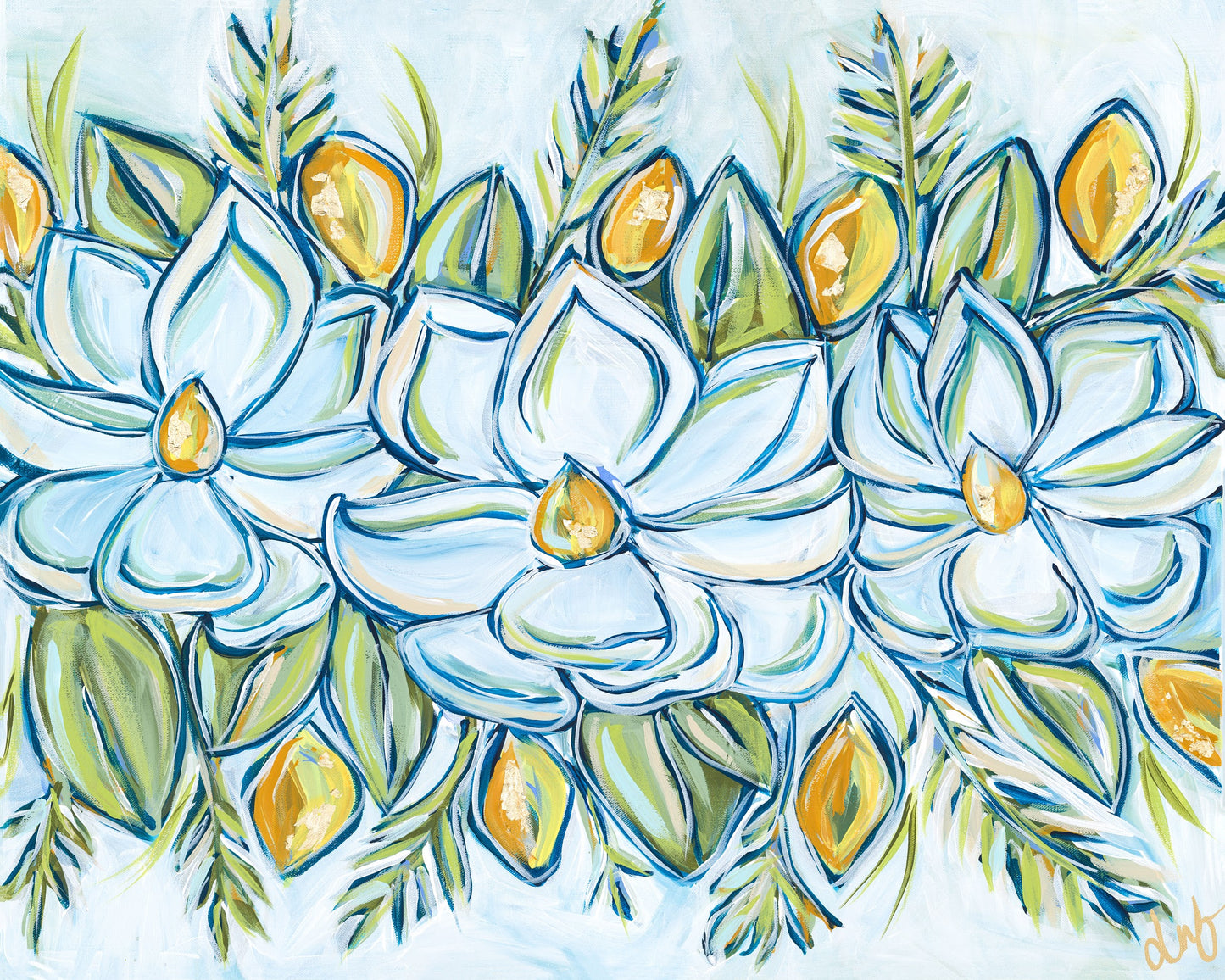 "Southern Magnolias" Canvas Print